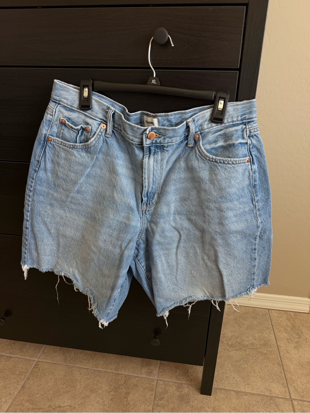 Sonoma Light Blue Distressed Denim Cutoff Shorts